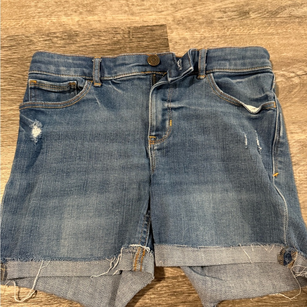 GAP Blue Denim Midi Shorts